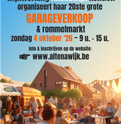 20ste grote garageverkoop en rommelmarkt