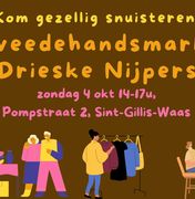 Gezellige tweedehandsmarkt Drieske Nijpers
